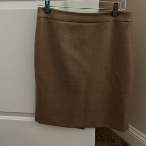 JCrew No. 2 pencil skirt tan wool